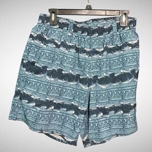 Aftco Short Mens Medium Blue Swim Trunk Board Shorts Pre Owned